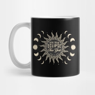 Total Solar Eclipse New York USA April 2024 Mug